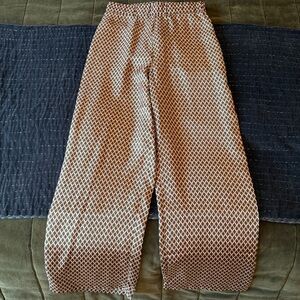 MAX MARA LEISURE 100% Silk Pattern Pants